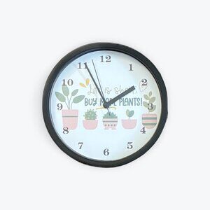 Buy More Plants 9" Wall Clock